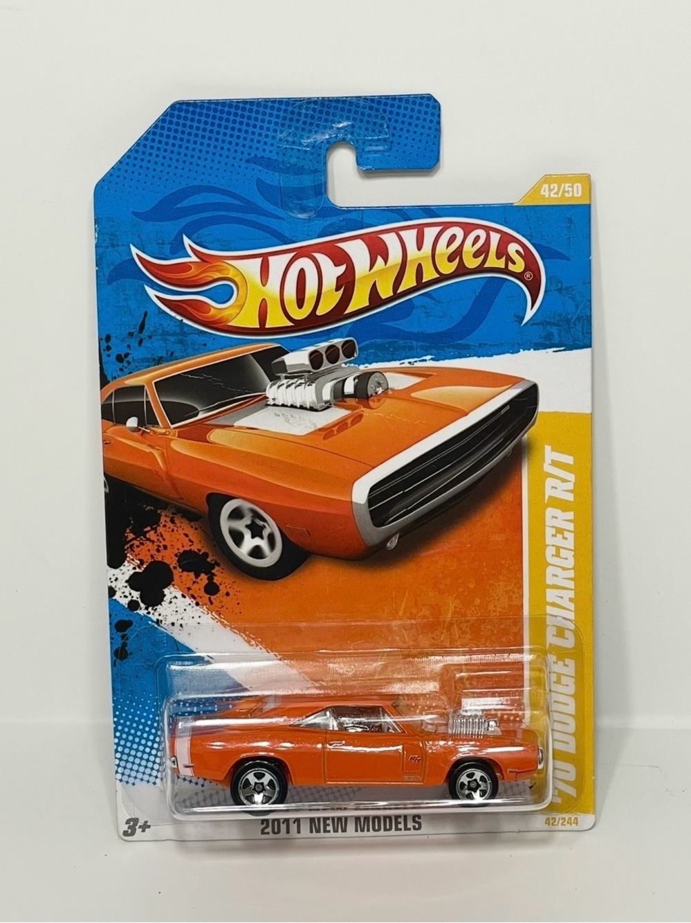 Hot Wheels 2011 New Models '70 Dodge Charger R/T, Orange,